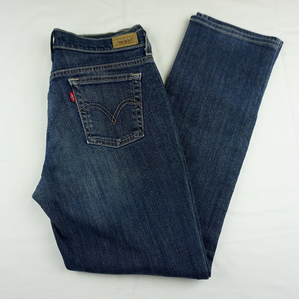 Levis 505 Straight Leg Mid Rise Jeans Size 4